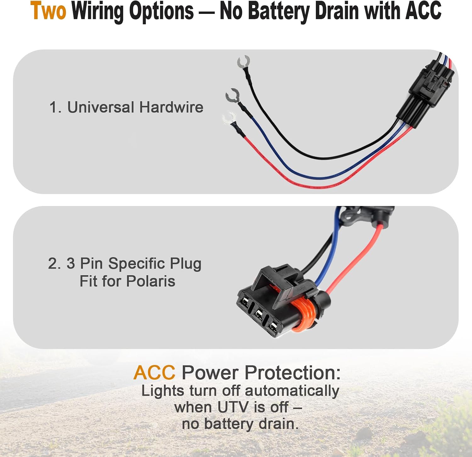 UTV Turn Signal Kit with DRL & Red Running Light, Plug and Play, Pre-Wired UTV Blinker Kit with All-in-One Rocker Switch and 110dB Horn, Street Legal Kit Compatible with Polaris, Can-Am, Teryx, CFMOTO