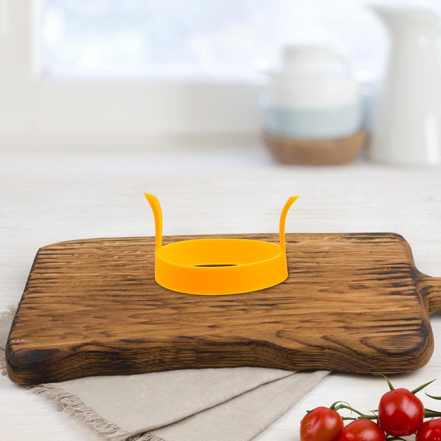 6pcs Silicone Egg Rings for Cooking Breakfast with Easy Flipping and Even Cooking round Egg Cooker Mold for Kitchen and Home Use and Pancake Molds