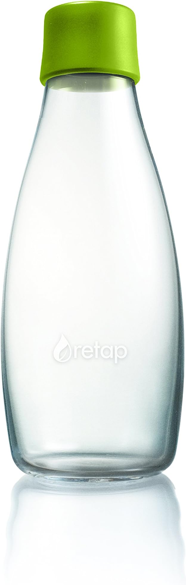 Retap Glass Water Bottle, Forest Green, 0.5 / Medium