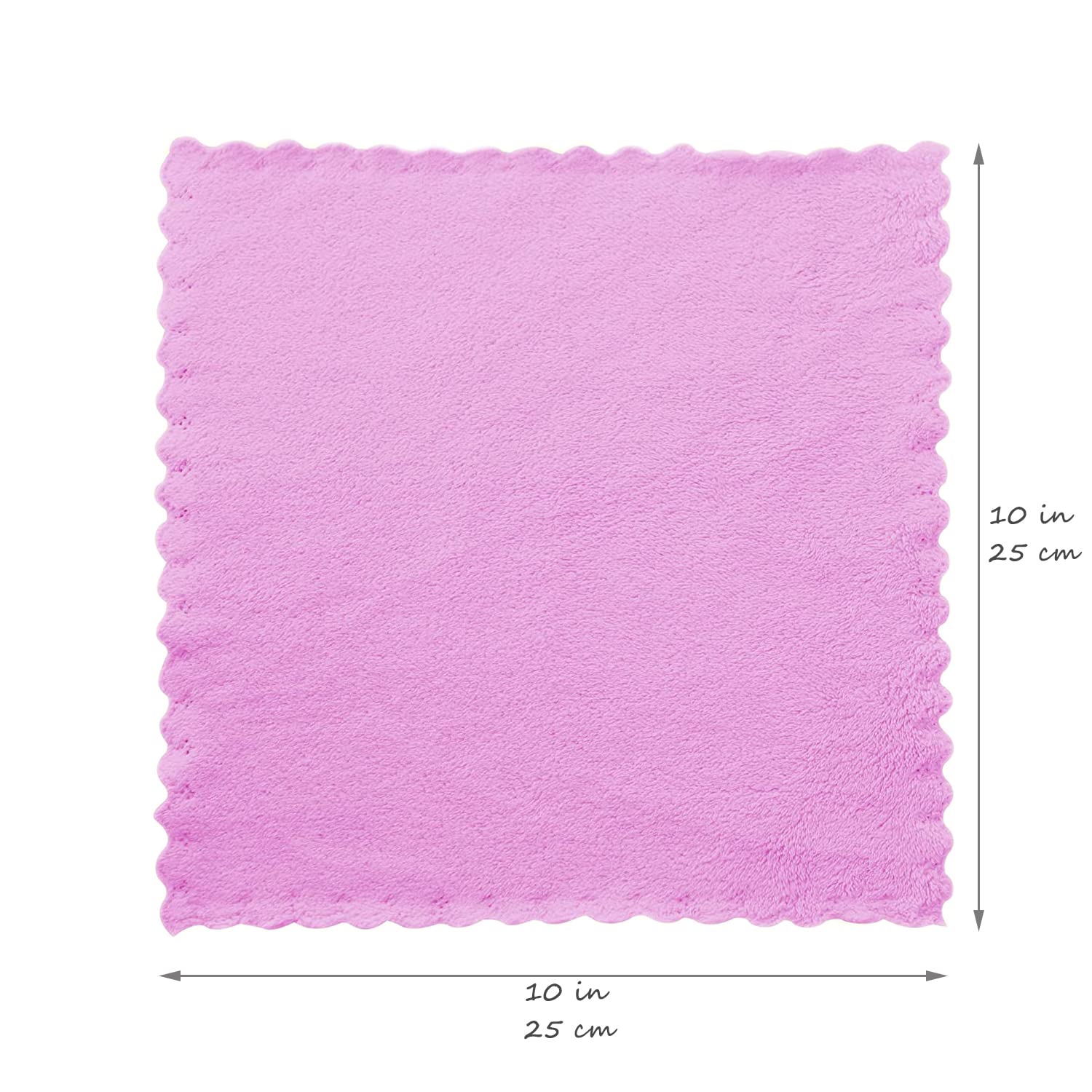 12 Pack Baby Washcloths, 25 x 25 CM Coral Fleece Washcloths, Extra Absorbent and Soft Wash Cloth for Infants Sensitive Skin