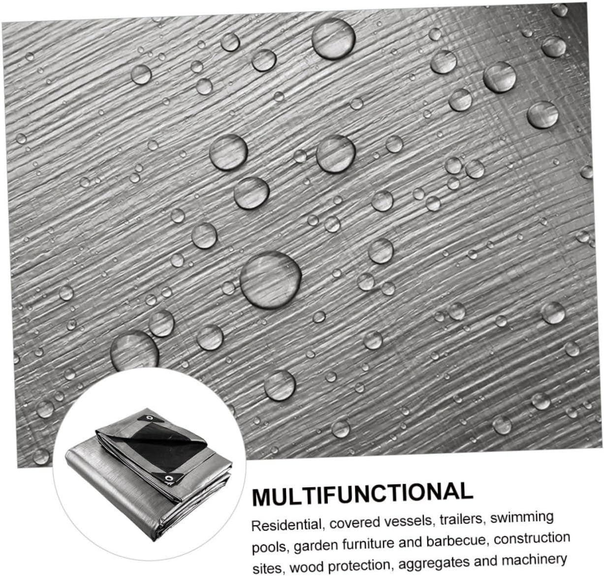 POPETPOP 1Pc Sun Protection Tarp Heavy Duty Tarpaulin for Camping Gardening and Outdoor Use Tear Resistant and Easy to Fix