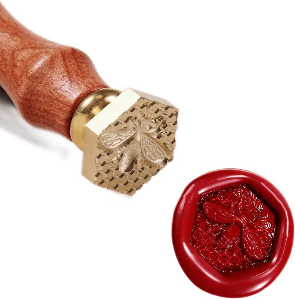 Cire à Cacheter. Tampon De Cire Rétro Avec Manche En Bois. Illustration Vectorielle Plane