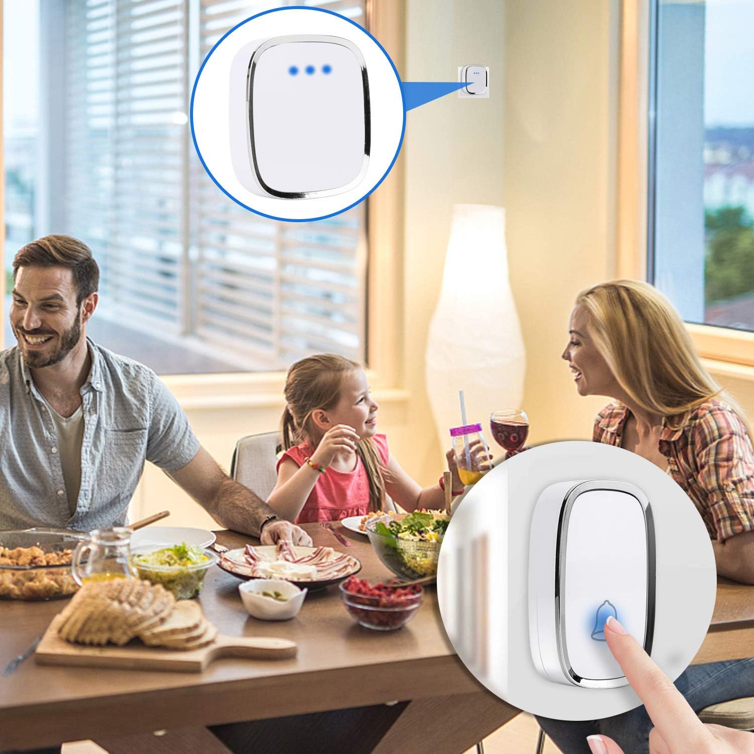 Doorbell Receiver in Use