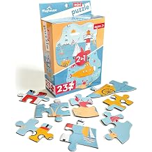 Playhouse 23-piece Sturdy Double-Sided Die-Cut Mini Puzzle for Kids - Ocean
