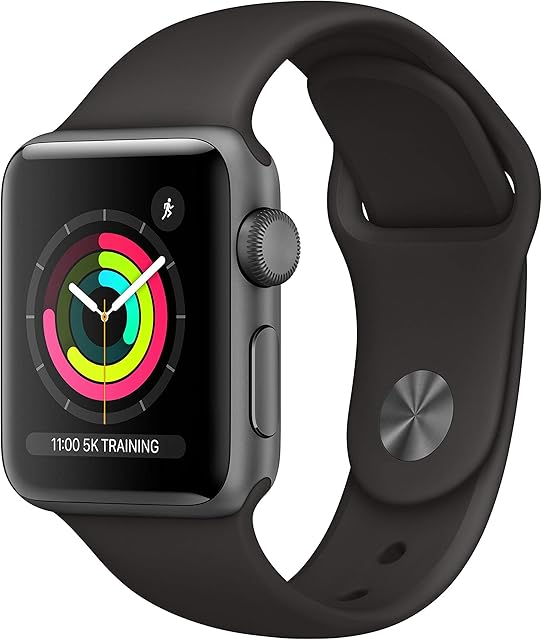 Apple Watch Series 3 (GPS, 38mm) - Space Grey Aluminum Case with Black Sport Band