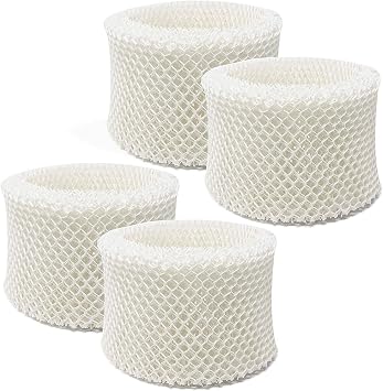 Lemige 4 Pack Humidifier Wicking Filters Compatible with Honeywell HC-888, HC-888N, Filter C, HCM-890, HEV-320 Series, Compatible with Duracraft DCM-200, DH-890