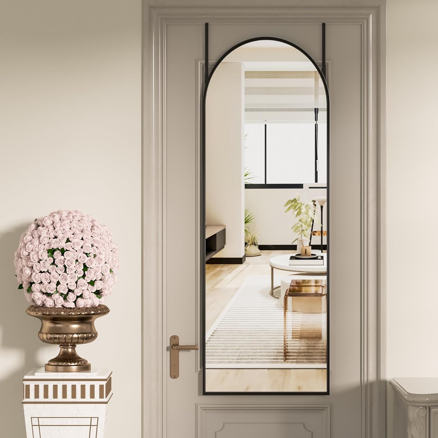 Antok Over The Door Mirror Full Length, 50"x16"Hanging Full