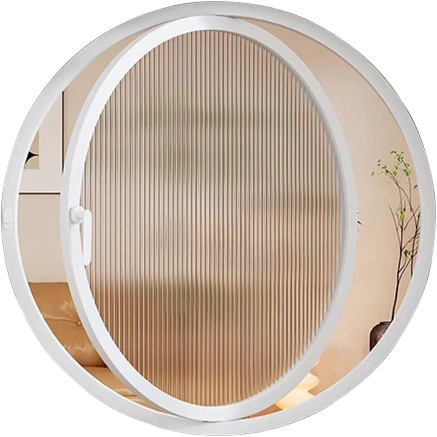 Rotating ventilation window,360° Rotating Window Fan - Enhanced Airflow, Flush Mount Tempered Design for Home & Garage Use, Black, 24in - Efficient Ventilation & Cooling Solution