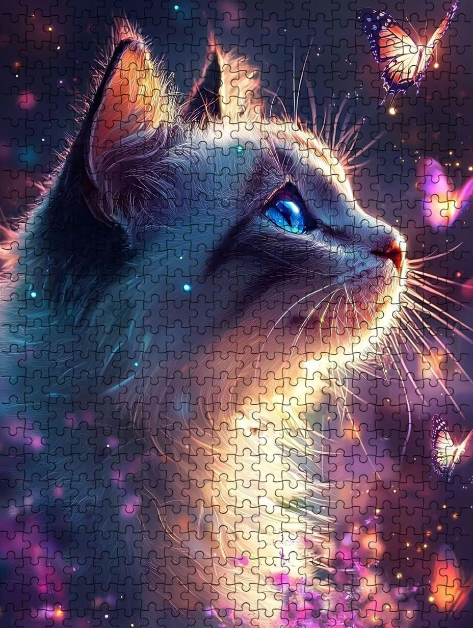Puzzle 6000 elementów, kwiaty koty motyle dorośli puzzle 6000, klasyczne puzzle, edukacyjne puzzle, wyzwanie niemożliwe, gra zręcznościowa dla całej rodziny, dekoracja ścian BXHZW4-446