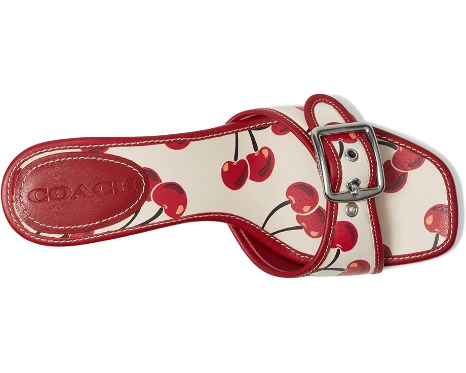 COACH Margot Sandals With Cherry Print - Top View