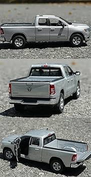 Veicoli a Motore in Scala 1/27 Per DODGE RAM 1500 Pickup In Lega Modello Di Auto Diecast Simulazione Veicoli Fuoristrada Simulazione Modello di Auto Replica (Color : Red