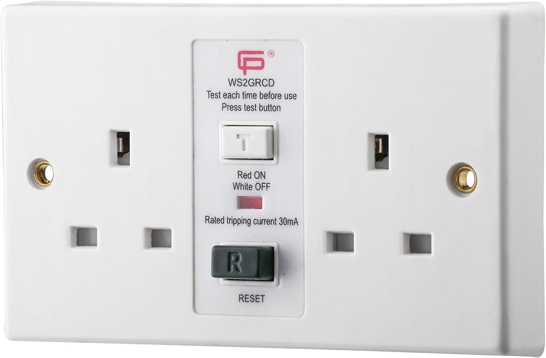 2 Gang RCD Wall Socket
