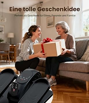 Mini Ellipsentrainer Untertisch Klappbar Crosstrainer für Zuhause 15 Stufen & 12 Programmelt;15dB Leise mit Display & Fernbedienung Beintrainer für Senioren & Büro