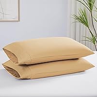 Vista 77 de Southshore Fine Linens® - Vilano® Springs - Par de fundas de almohada plisadas, color verde azulado, estándar (Queen)