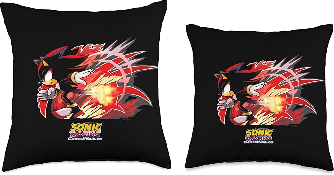Sonic Racing CrossWorlds - Shadow Decal Throw Pillow
