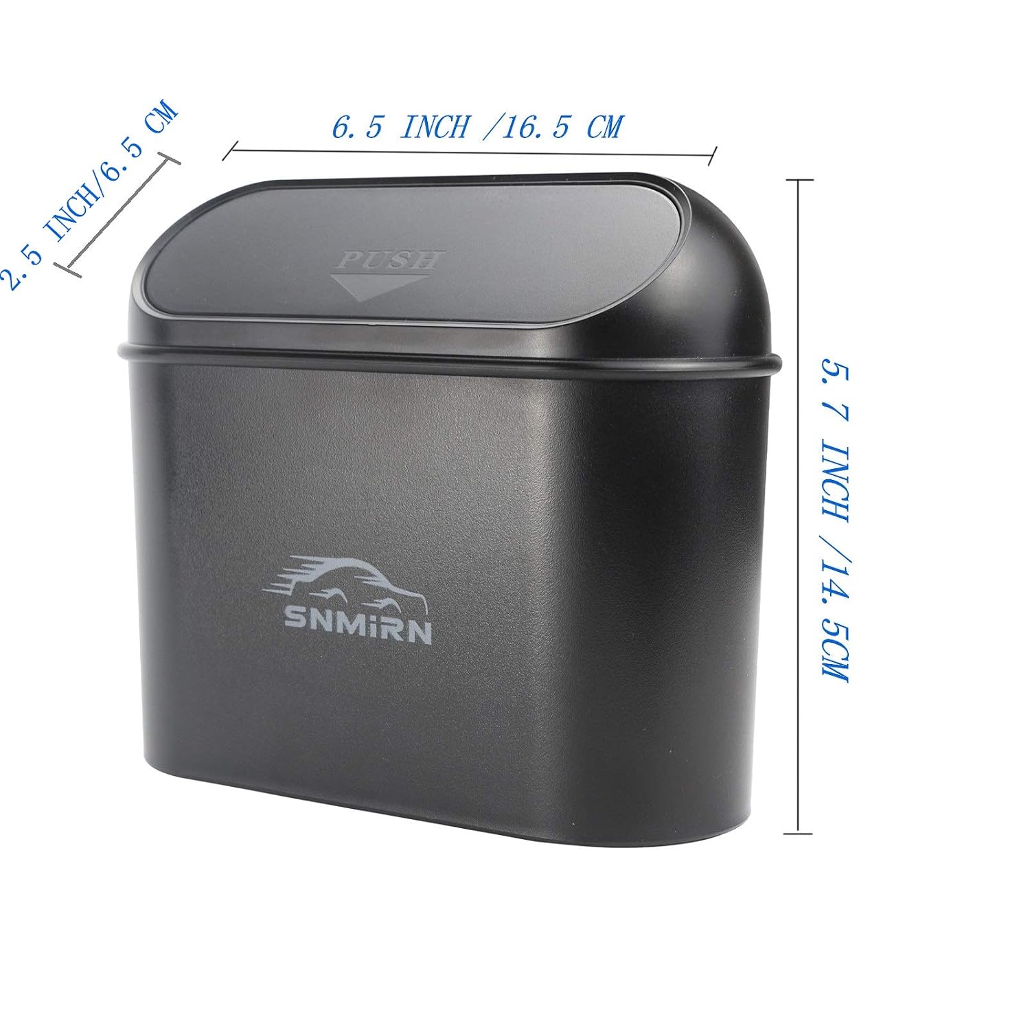 SNMIRN Car Trash Can with Lid, Mini Vehicle Trash Bin Car Dustbin Garbage Organizer, Automotive Garbage Can Bin Trash Container for Auto Cars, Home, Office