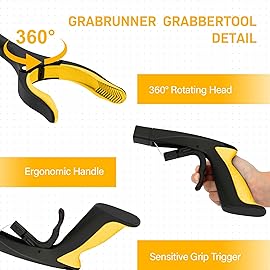 Grabber Reacher Tool -2 Pack 32 Reacher Grabber Tool with Strong Magnetic and Swivel Head - Pick Up Stick Grabbers for Seniors, Trash, Surgery Recovery Must Haves Gifts(Yellow)