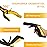 Grabber Reacher Tool -2 Pack 32 Reacher Grabber Tool with Strong Magnetic and Swivel Head - Pick Up Stick Grabbers for Seniors, Trash, Surgery Recovery Must Haves Gifts(Yellow)