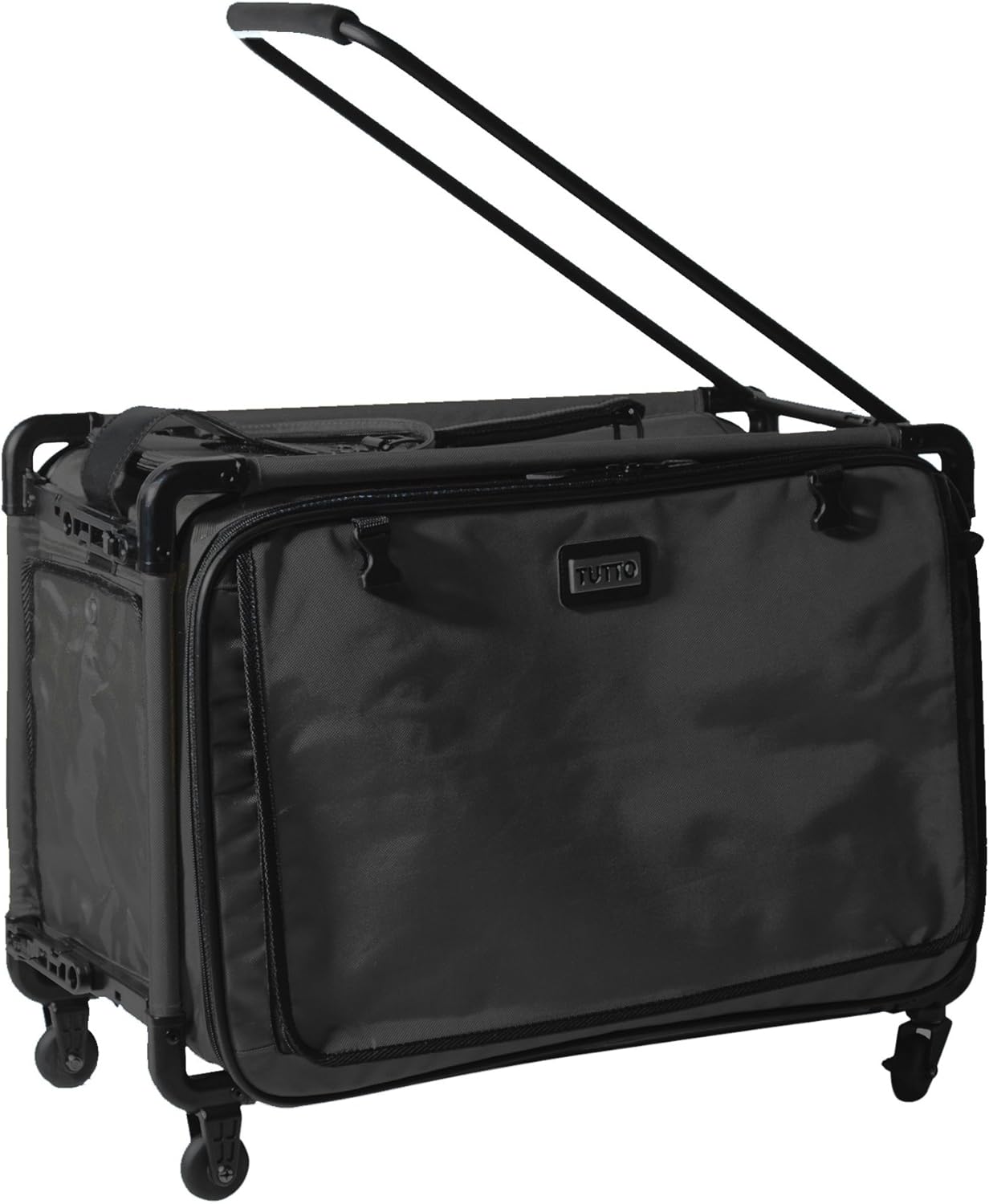 Tutto Lightweight Foldable Wheeled Pet Carriers (Black, Small) : Pet Carrier Strollers : Pet Supplies