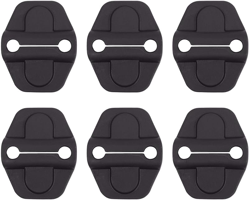 Kit de Molduras dos Batentes das Portas e Tampa Traseira Savadicar em ABS Preto para Jeep Wrangler JL JLU 4XE e Gladiator JT 2018 em diante – 6 peças