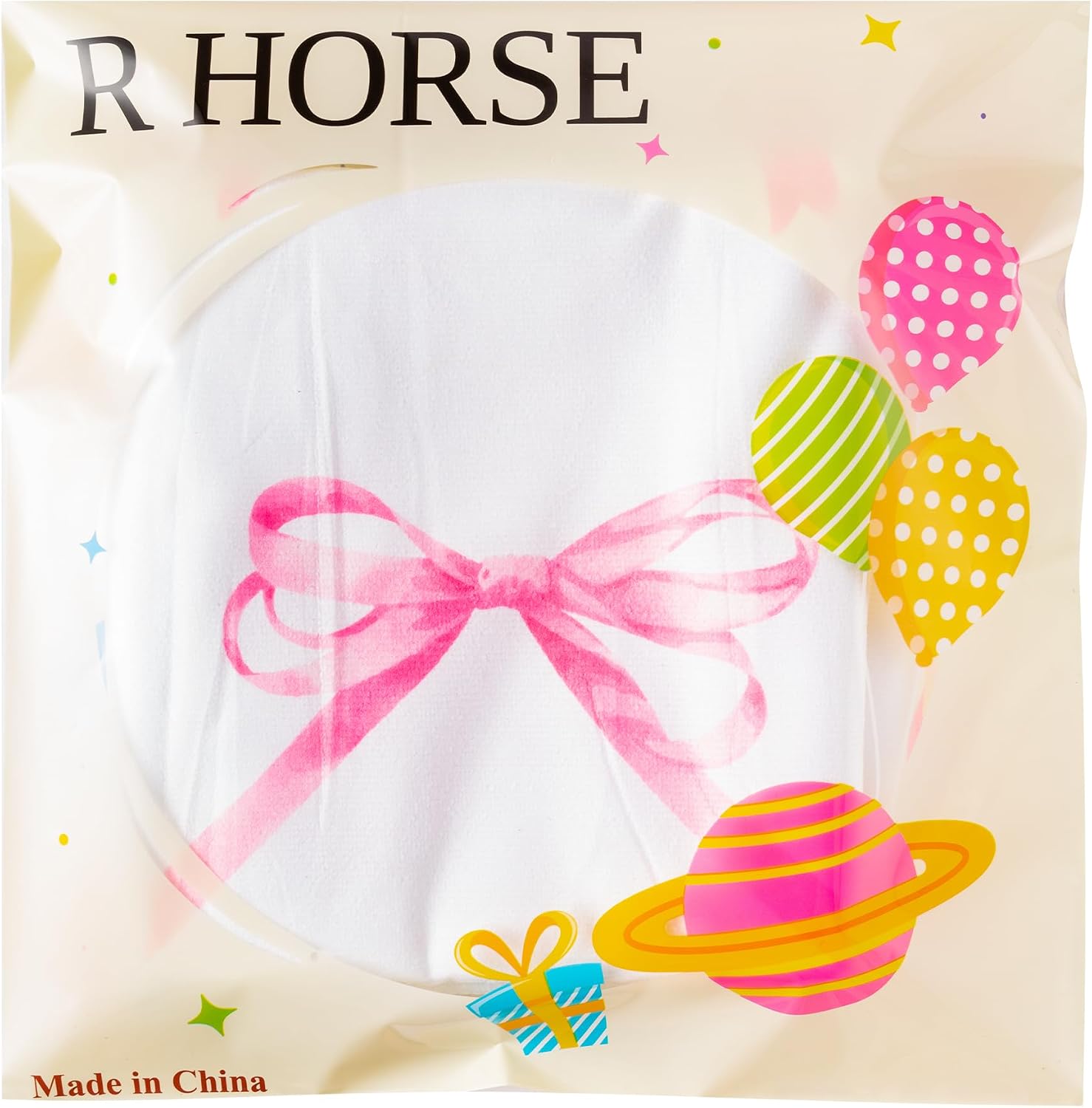 R HORSE Coquette Pink Bow Beach Towel for Girls Women, 30 x 60 Inch | Microfiber Summer Beach Pool Towel, Quick Dry Sand Free Blanket, Summer Pool Party Supplies, Sport Bath Travel Beach Swimming