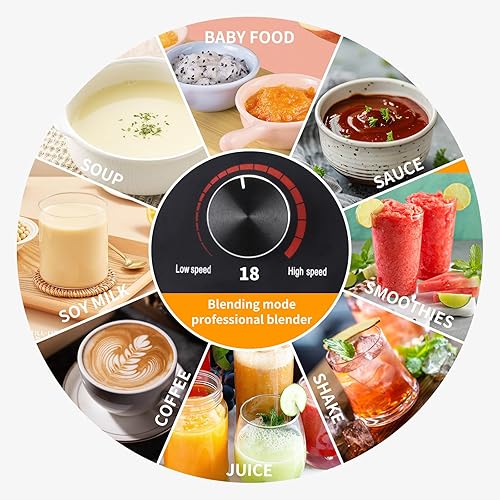 Miniatura 7 de Licuadora comercial con escudo insonorizado, licuadoras profesionales silenciosas de 70 onzas, licuadora resistente con potencia fuerte y silenciosa