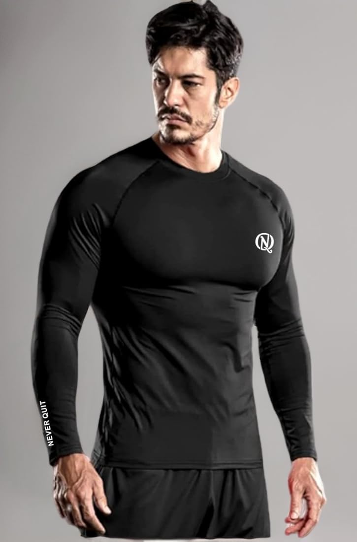 black long sleeve spandex top