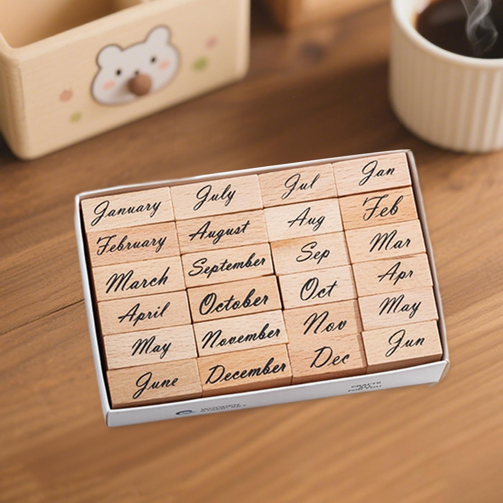 Amazon.co.jp: kowaku 木製スタンプセット 14/24/32個セット