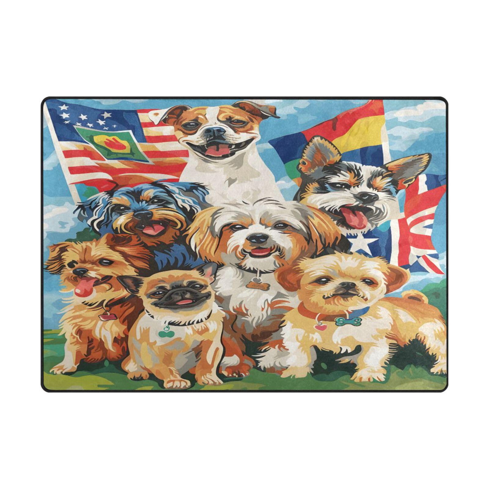 Grand tapis de sol contemporain Mnsruu 203 x 147 cm, tapis doux pour salon et chambre