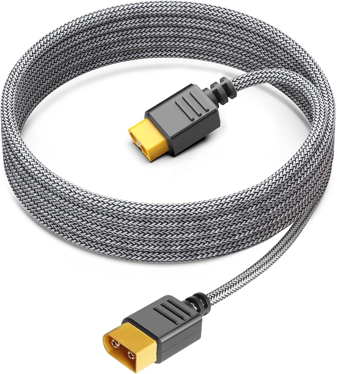 XT60 Extension Cable for ECOFLOW Delta River 3 2 Plus Pro Mini BLUETTI Anker SOLIX Series Portable Power Station Solar Generator RC Battery XT60 Female to Male Connector 10FT 3M 16AWG Nylon Wire Cord