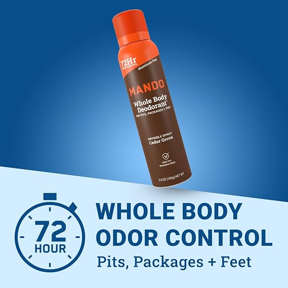Mando Whole Body Deodorant - Spray - 2 pk - Cedar Grove