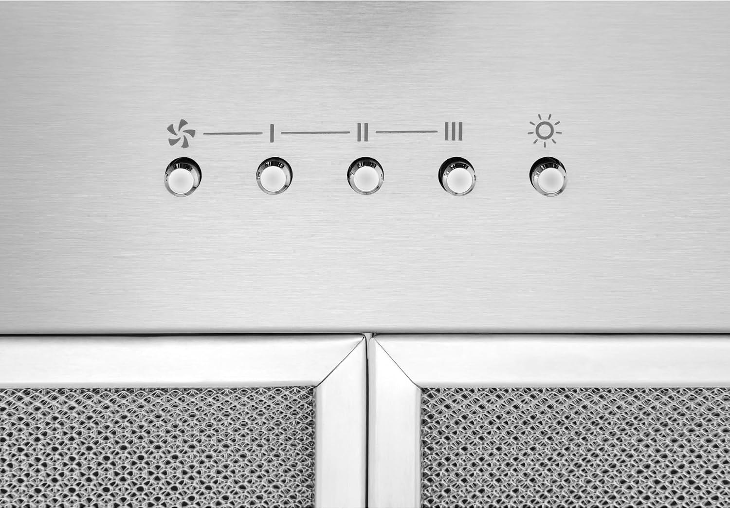 Broan-NuTone BBN2303SS 30-inch Custom Cabinet Built-In 3-Speed Power Pack Insert with LED Lighting and 350 Max Blower CFM, Stainless Steel