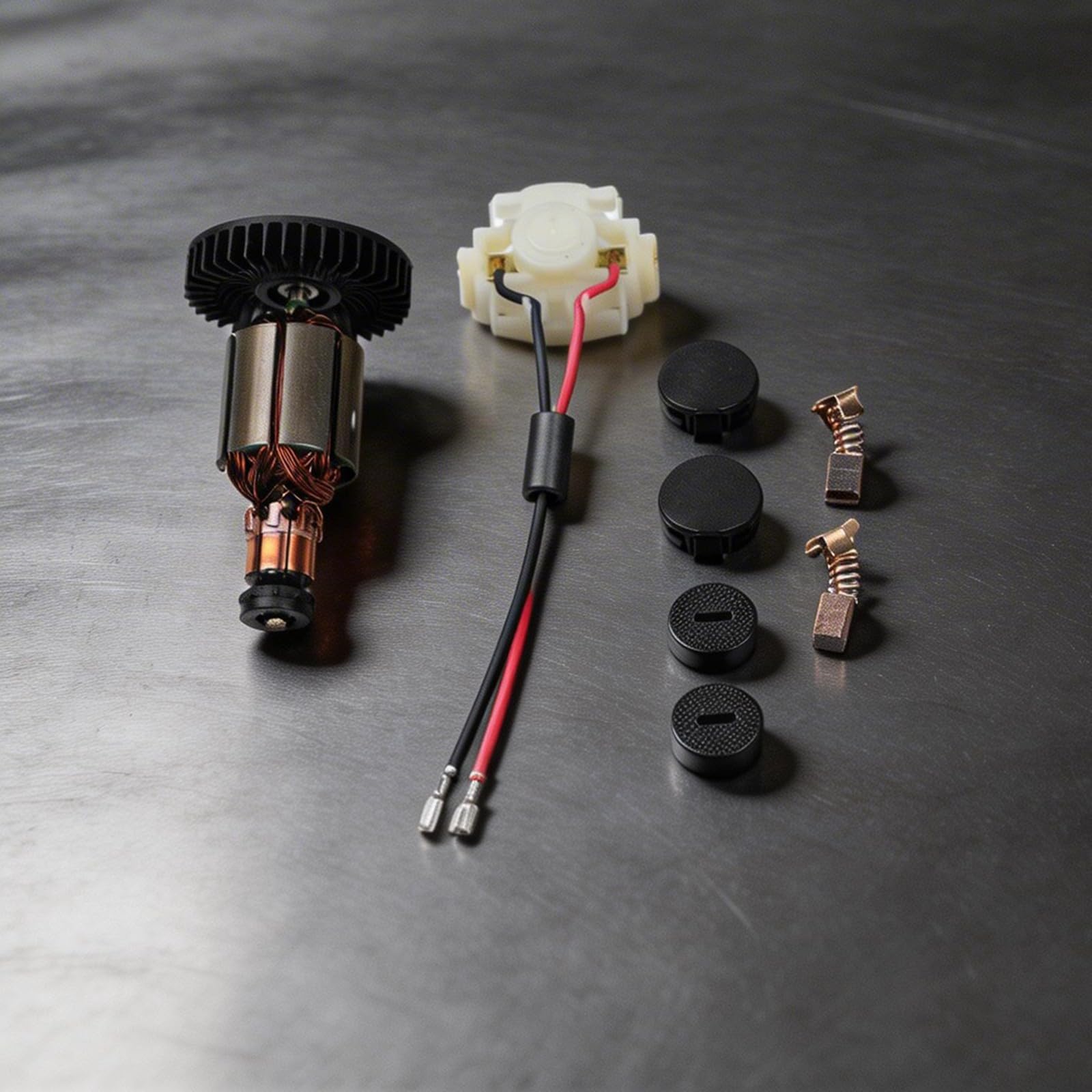 Kit armatura motore smerigliatrice angolare con supporto spazzola CB430 | Questo kit di ricambio ripristina le prestazioni stabili del motore e il trasferimento di potenza alla smerigliatrice