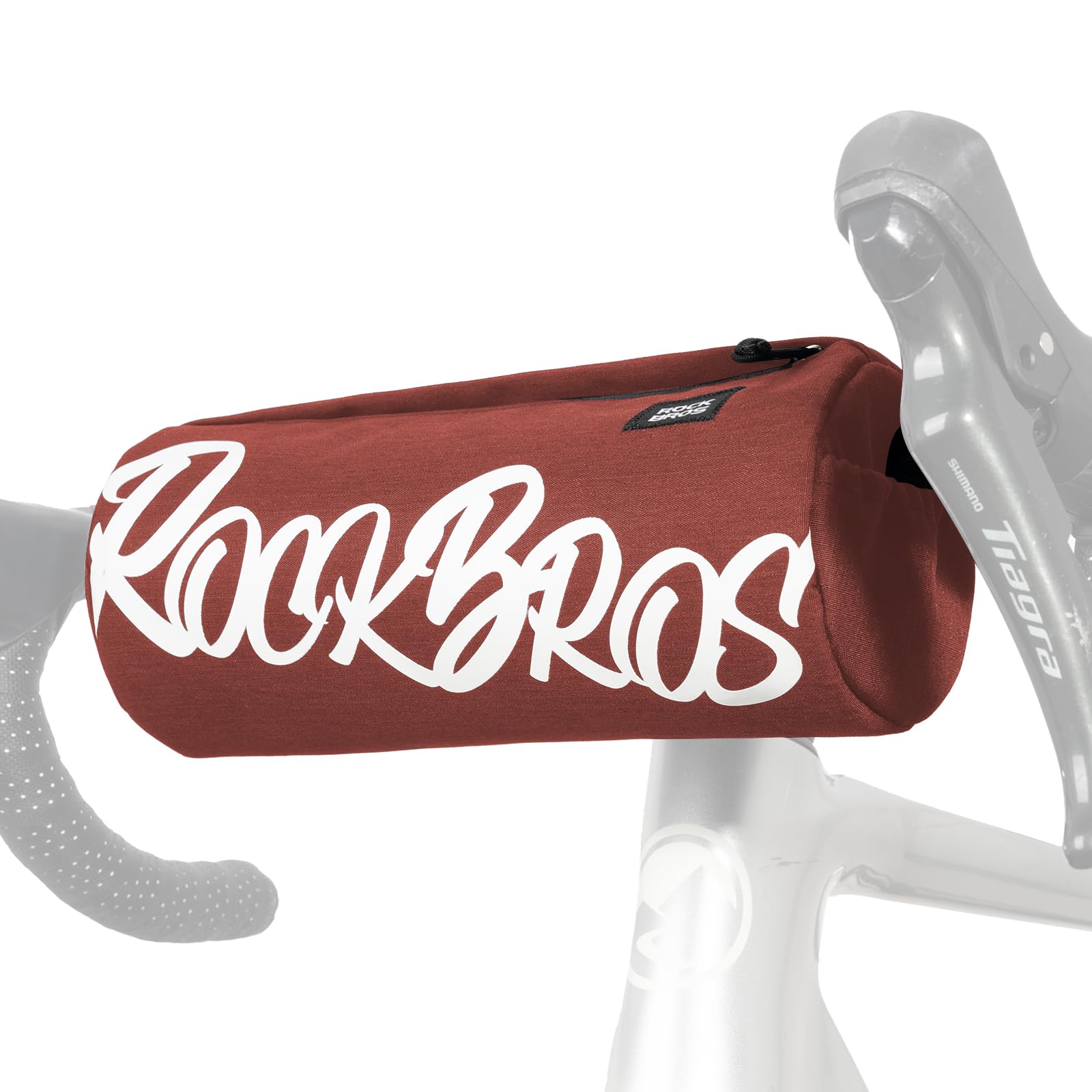 ROCKBROS Handlebar Bag Bike Handlebar Bag Small Pack with Shoulder Strap for MTB, Gravel, Scooter, E-Bike, 2L Red