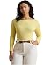 Lauren Ralph Lauren Rib-Knit Cotton-Blend Boatneck Tee - Main View
