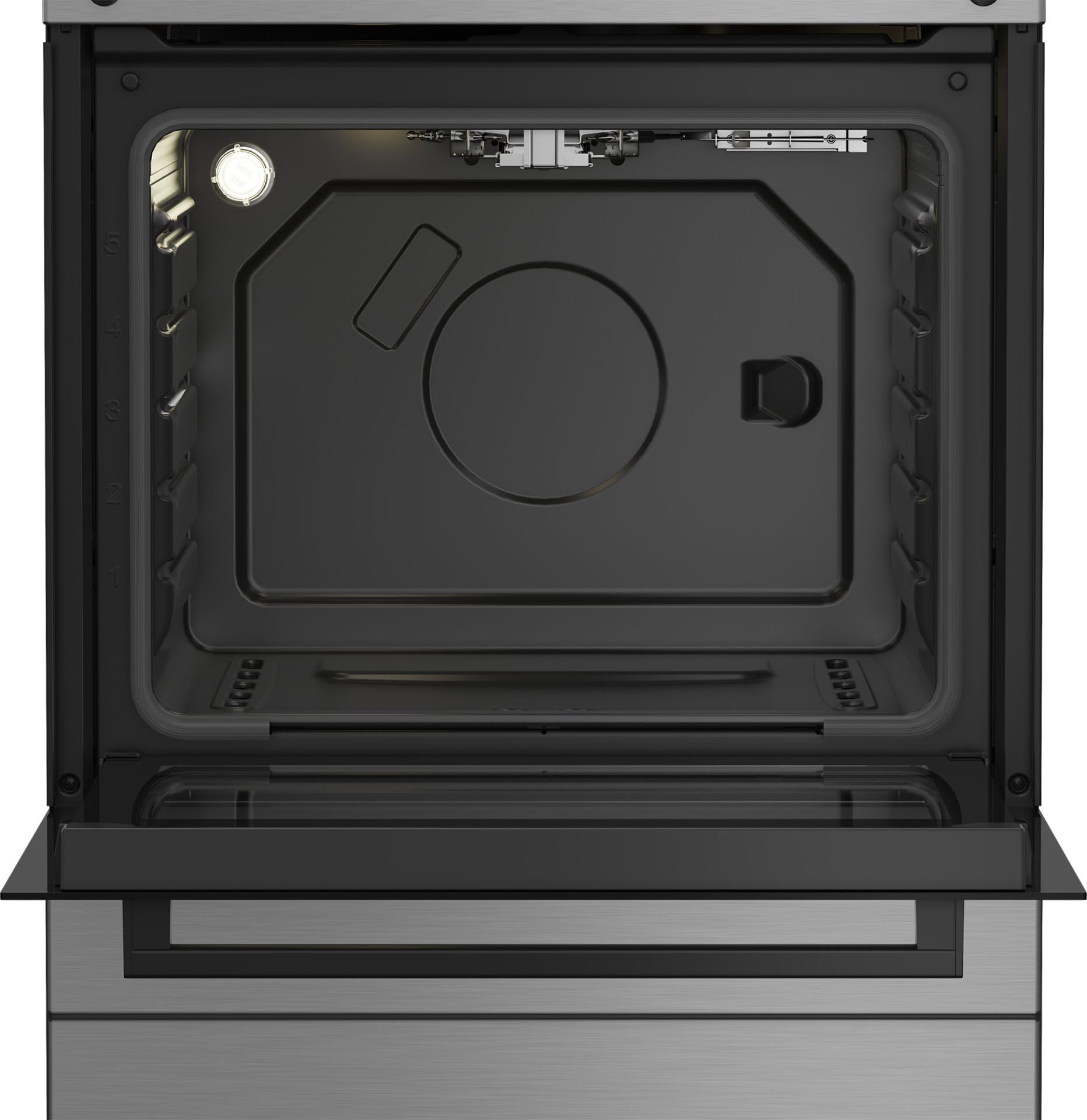 FBG62010DX - Cucina a gas con forno a gas, n° fuochi, 60x60 cm, colore inox/nero