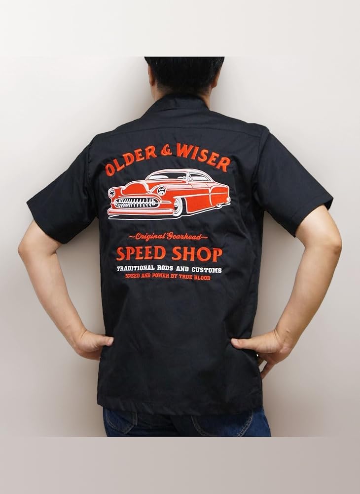 Amazon.co.jp: ビリー・エイト・ワークシャツ【OLDER ＆ WISER】(半袖