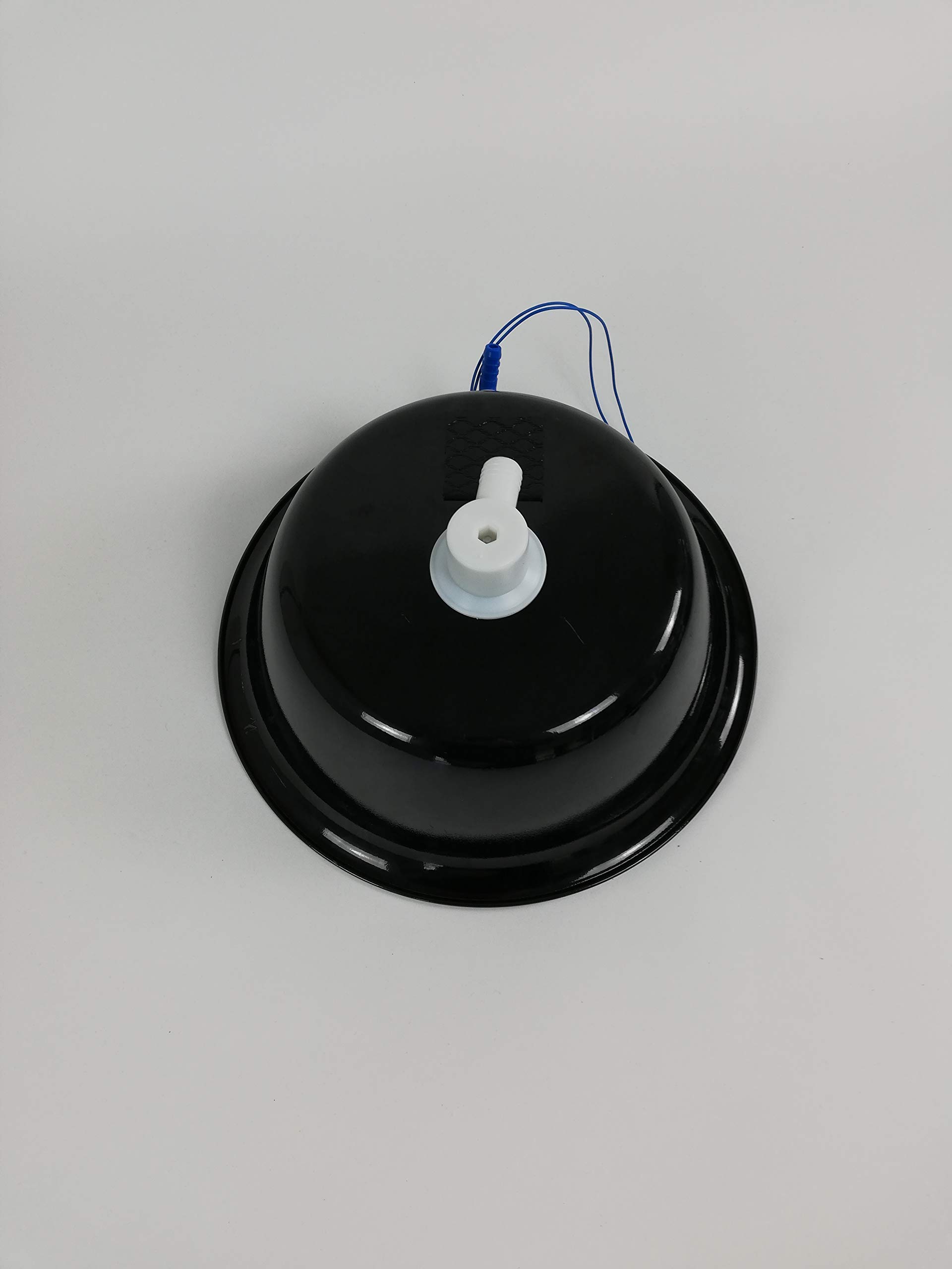 Sistema de agua para carro de meriendas, remolque, cocina de camping, 230 V, kit de montaje, fregadero negro de 32 cm (320 mm) integrado, grifo Barwig cromado, bidón de agua de 19 litros (ad-ideen)