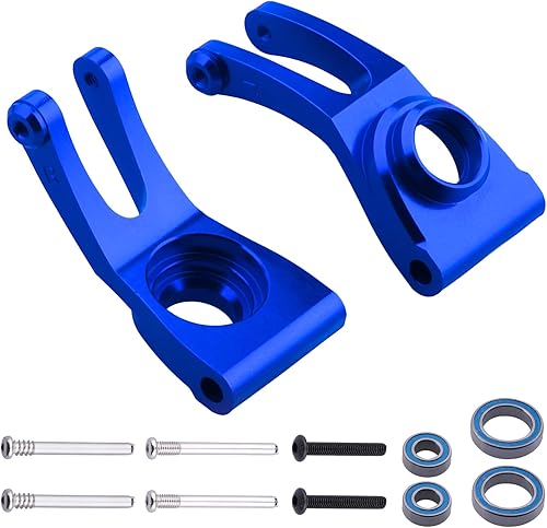 Miniatura 3 de HobbyPark Bujes traseros de aluminio para Arrma 110 Granite 4X4, Typhon, Big Rock, Senton, Reemplazo de AR330467, piezas de opción (rojo)