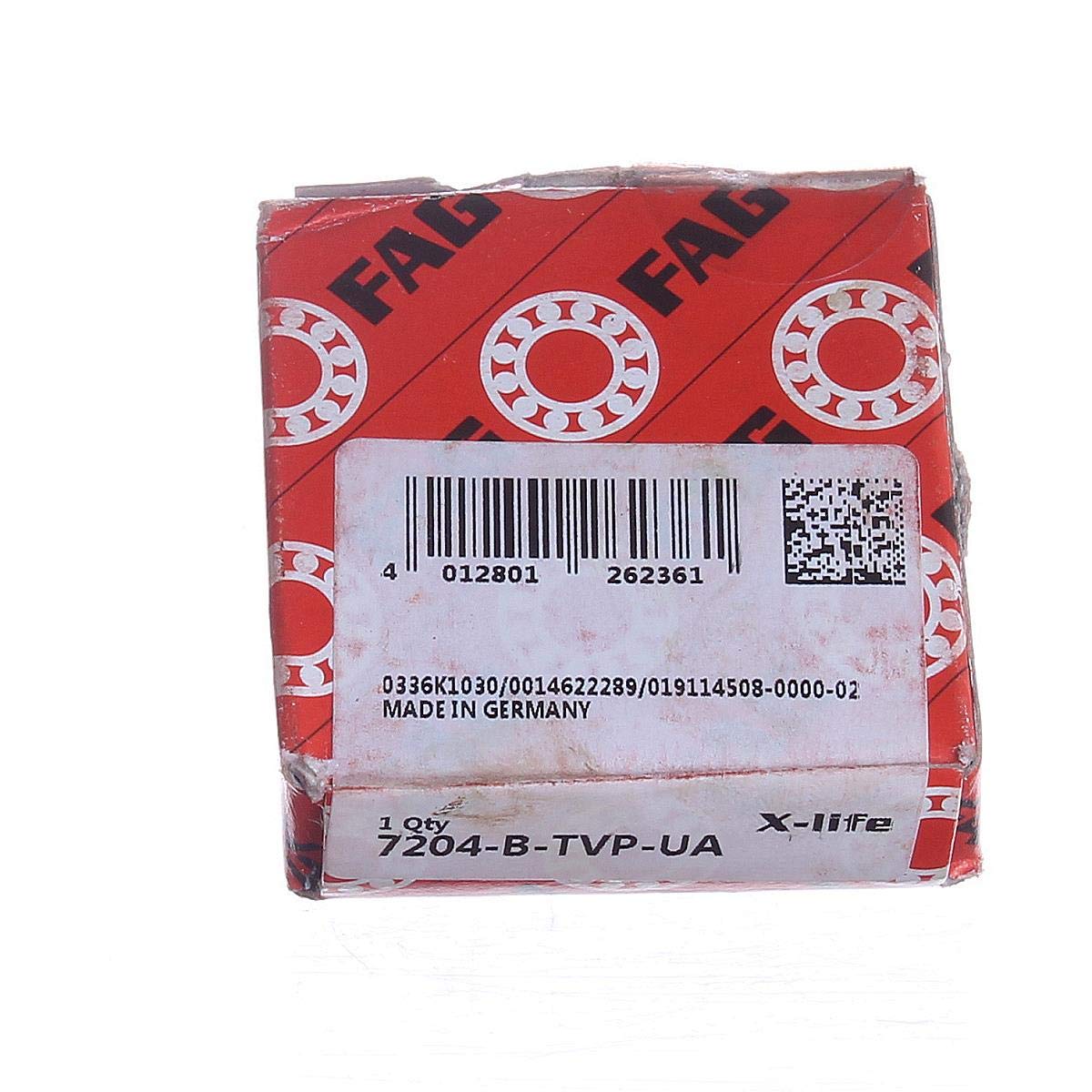 FAG Bearings SINGLE ROW ANGULAR CONTACT BALL BEARINGS (7204-B-TVP-UA)