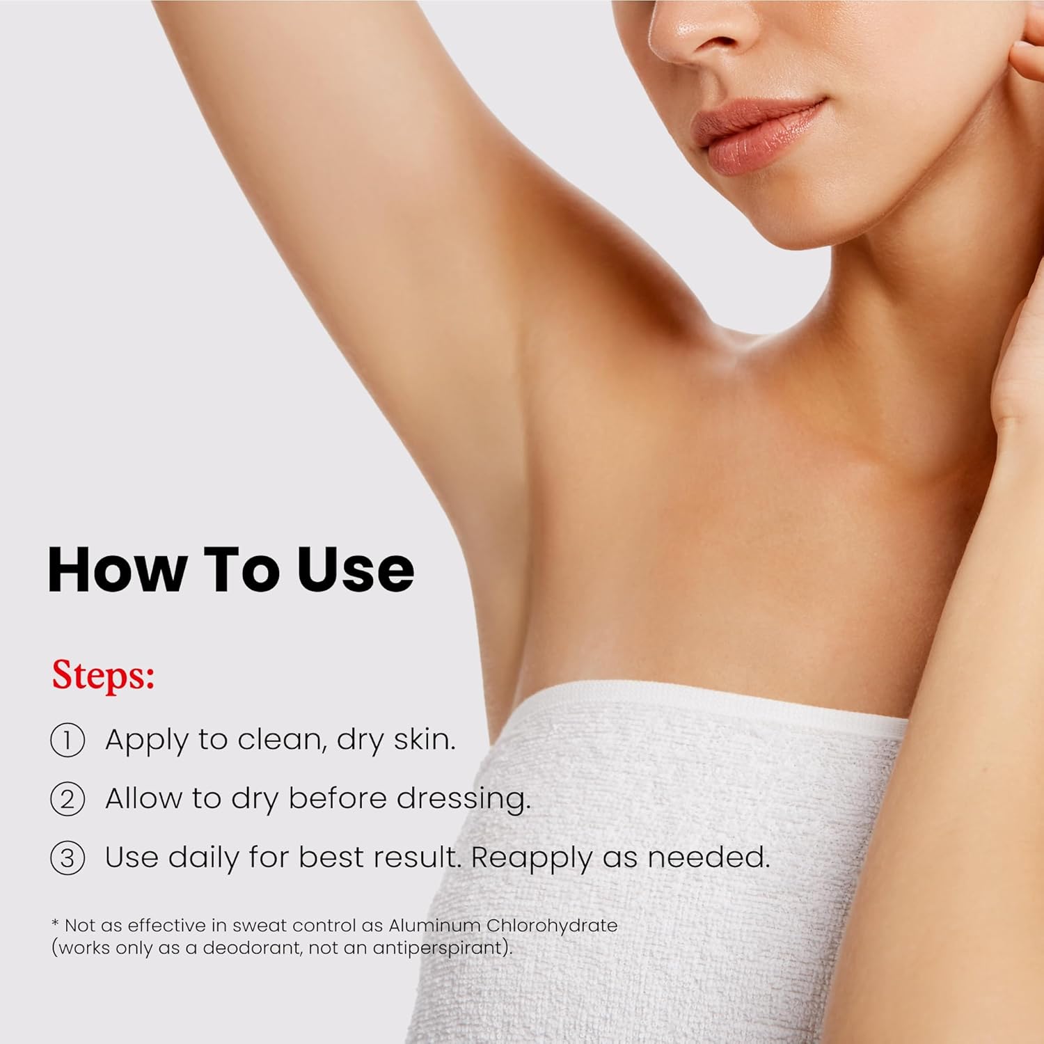 Koji White Even Tone Deodorant | Salt Deodorant Crystal Spray Women | Unscented Deodorant for Sensitive Skin - Mineral Salt Stone, Gentle Odor Elimination, Natural Underarm, Fragrance-Free, 3.38 Fl Oz - Image 7