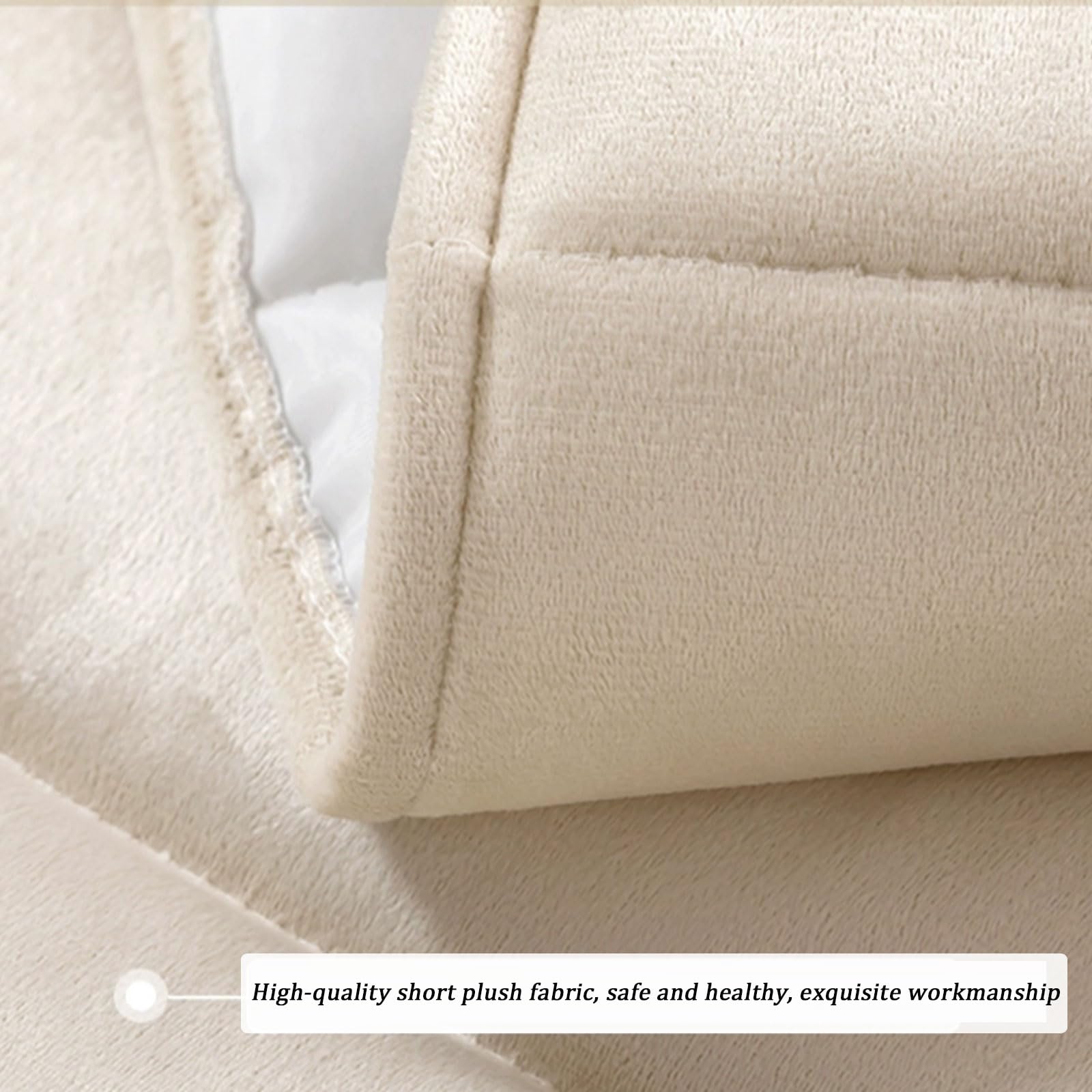 Copritestiera Letto In Peluche - Fodera Elasticizzata Per Testiere Imbottite, Pelle O Legno, 180cm - Foto 13