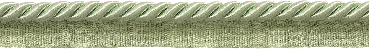 DÉCOPRO 10 Yard Value Pack of Medium 5/16 inch Basic Trim Lip Cord Style# 0516S Color: Pale Jade - G12 (30 Ft / 9.1 Meters)