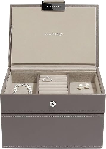 LC Designs Stackers Ensemble de 2 boîtes à bijoux superposables 