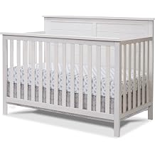 Sorelle Furniture Ashley Crib, Classic 4-in-1 Convertible Pannel Crib, Baby Crib Made of Wood, Non-Toxic Finish, Wooden Baby Bed, Toddler Bed, Childs Daybed -Size Bed, Nursery Furniture