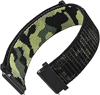 Vista 13 de WOCCI - Correas de reloj ajustables de nylon para deporte con cierre de gancho y bucle, correas de reloj de liberación rápida para hombres