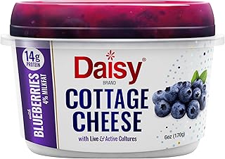 DAISY Blueberry Single 4% Cottage Cheese, 6.0 Oz, 6 OZ
