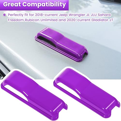 Miniatura 2 de Cubierta de bisagra de capó del motor, accesorios exteriores de decoración para Jeep Wrangler JL JLU Sports Sahara Freedom Rubicon Unlimited