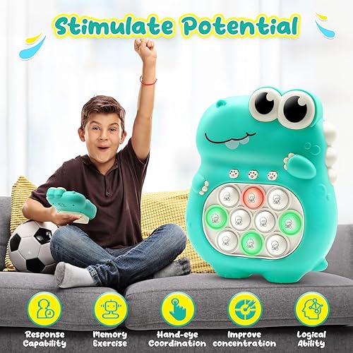 Miniatura 3 de GNIYUIX Juego de burbujas de empuje rápido para niños, juguete electrónico de mano para aliviar la ansiedad, juguetes de cumpleaños, regalos para
