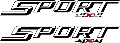 Miniatura 6 de Calcomanías deportivas rojas de 4 x 4: se adapta a Ford Trucks 2017-2019, 2 calcomanías incluidas de vinilo de liberación de aire